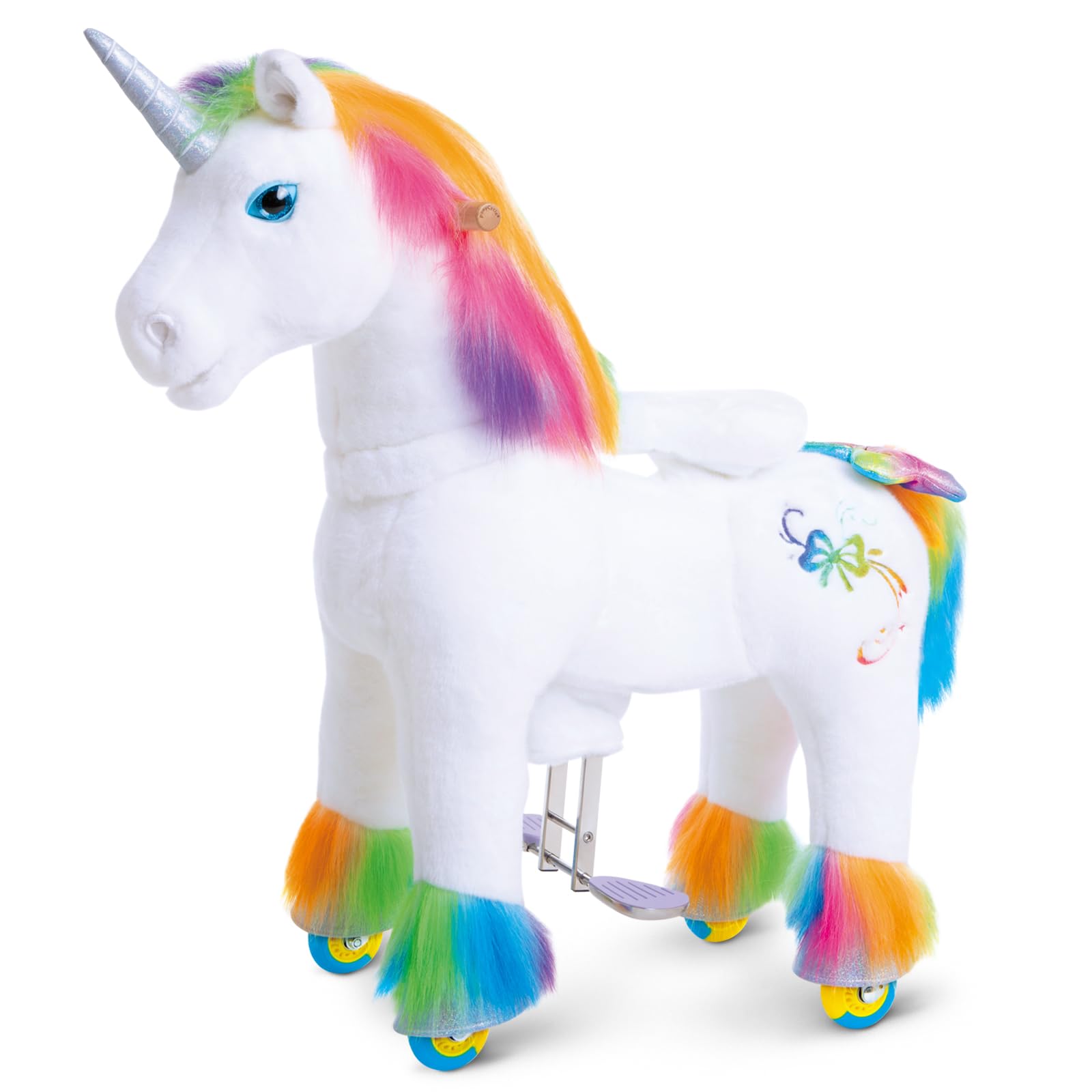 Amazon.com: PonyCycle Ride on Rainbow Unicorn Toys Pony